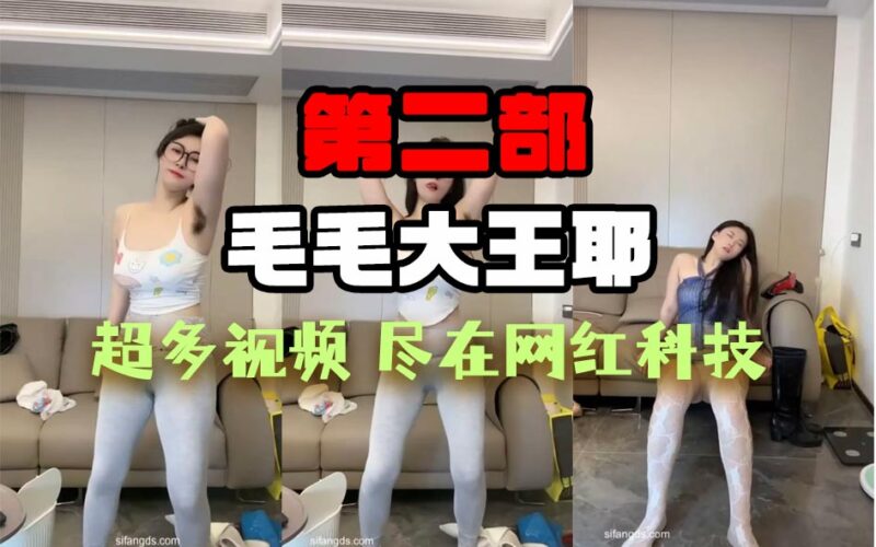 「第二部」【共计八个视频】原抖音：毛毛大王耶，她拍的这些视频有些兄弟可能会很喜欢，腋下和下面的毛毛超多还是会跳舞的那种，并且还是百万粉丝的网红，各种玩具暴力虐xue，果然毛毛多的女生就是会玩！-SS网红科技